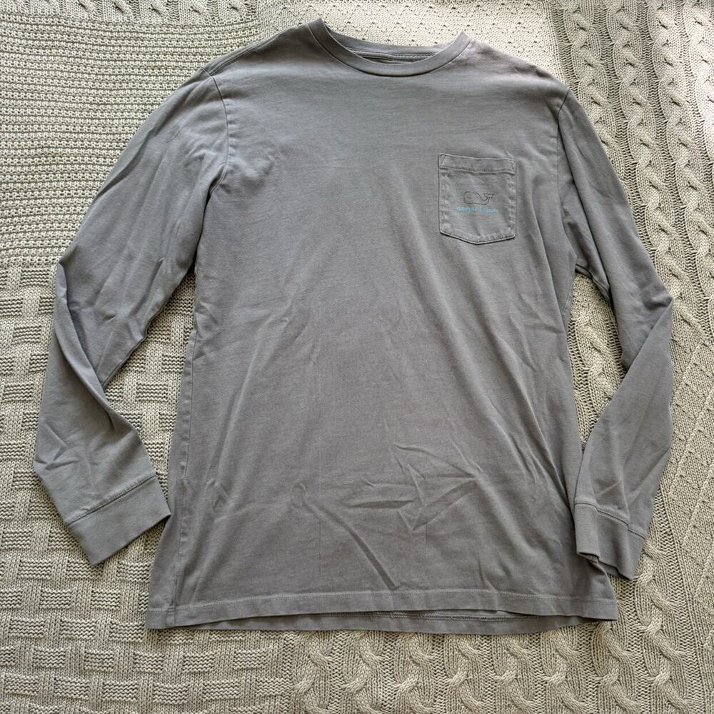 Vineyard Vines Gray Long Sleeved Shirt ~ XL (18)